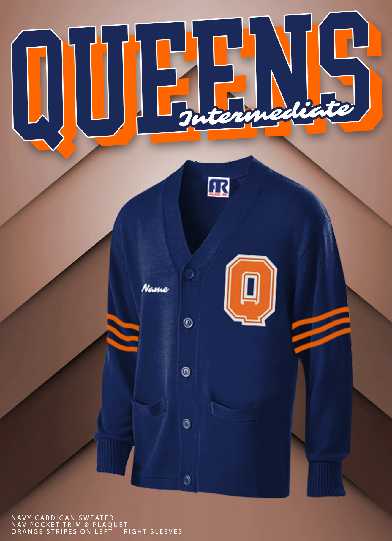 Queens Intermediate Staff Letter Sweaters